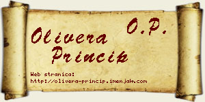 Olivera Princip vizit kartica